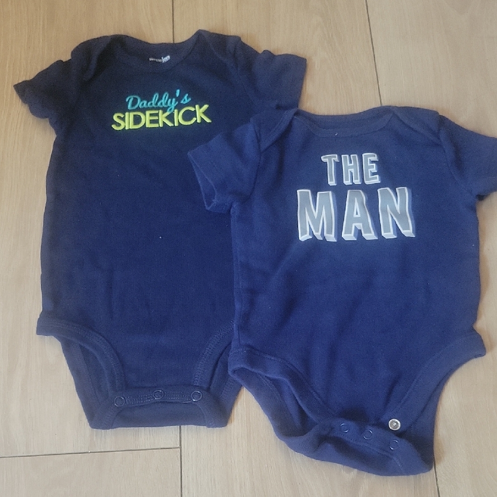 Carhartt Navy Blue Baby Bodysuit Set - Sidekick & The Man
